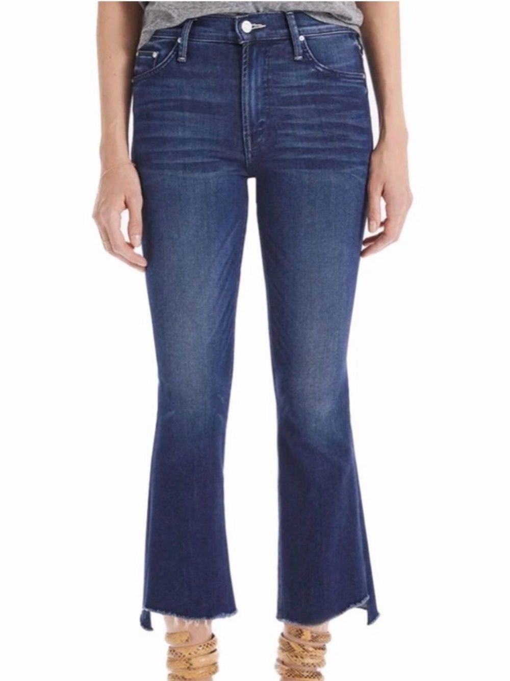 MOTHER The Insider Ankle Step Fray in Tongue and Chic